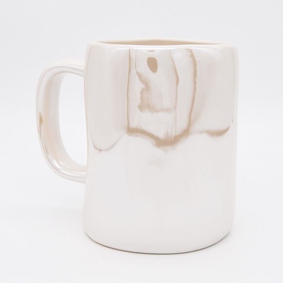 Rae Dunn White Christmas Mug, 16oz Iridescent Ceramic Coffee Cup, Holiday Gift - Picture 9 of 10